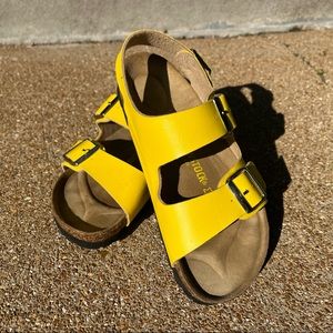 Sun Yellow Birkenstock Milano - Size 40